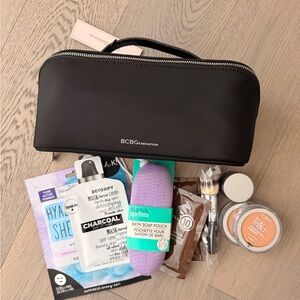 New BCBG makeup bag with bundle of goodies